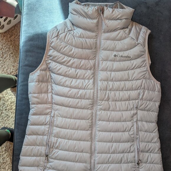Columbia Omni Heat Puffer Vest - Size L - Light Blue - Picture 1 of 5
